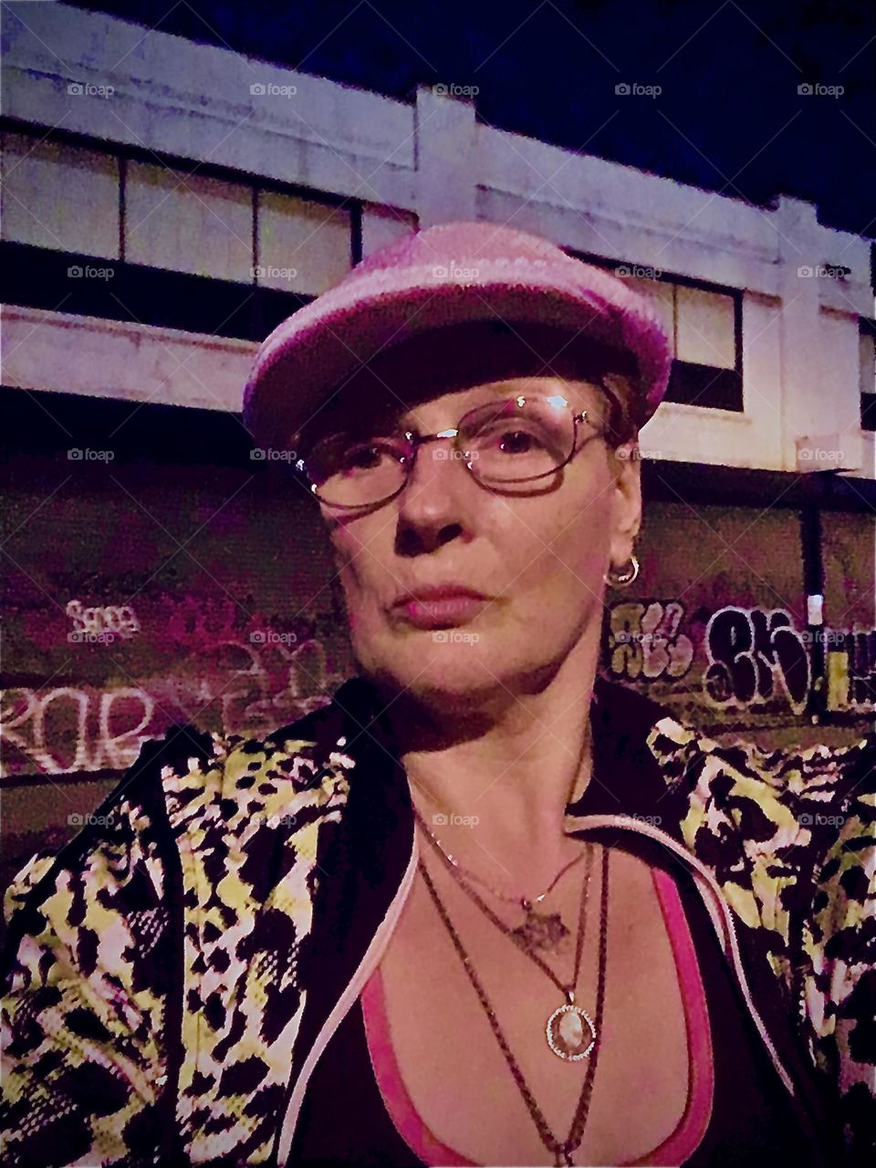 This is me, „Petra Schiller“ a.k.a. „Maxine Firefox“ a.k.a. „Maximiliane Feuerfuchs“ standing in the parking lot beneath the „Pulaski Bridge“ one late night in October of 2021. Hypnotic Productions