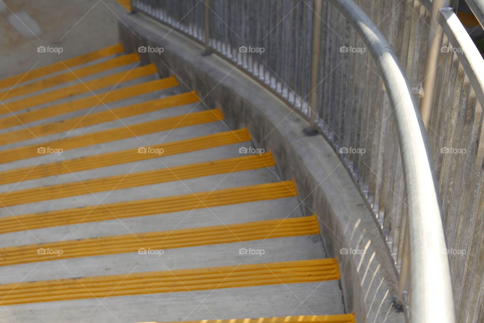 stairsteps yellow strips
