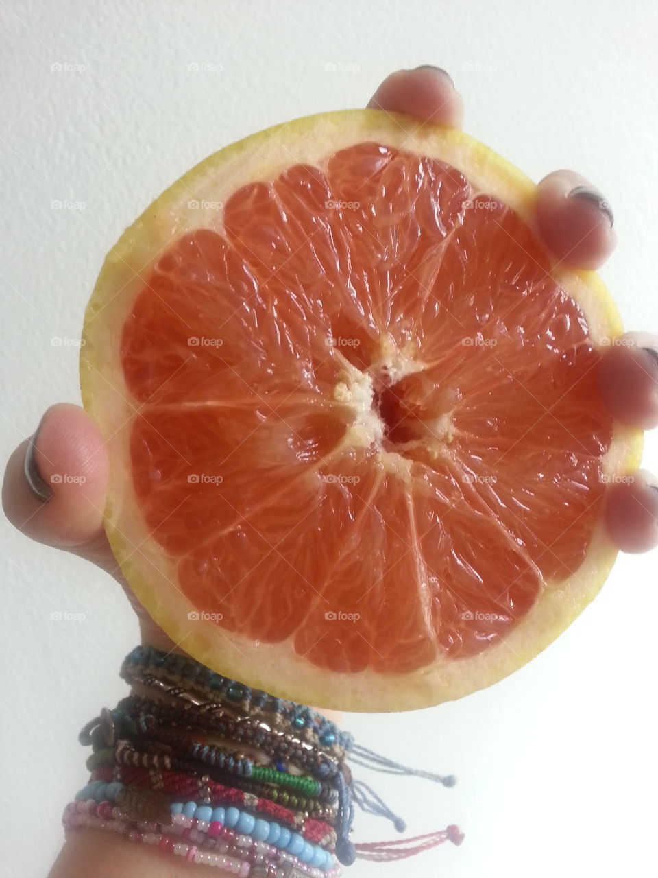 backyard to table ruby red grapefruit from Florida