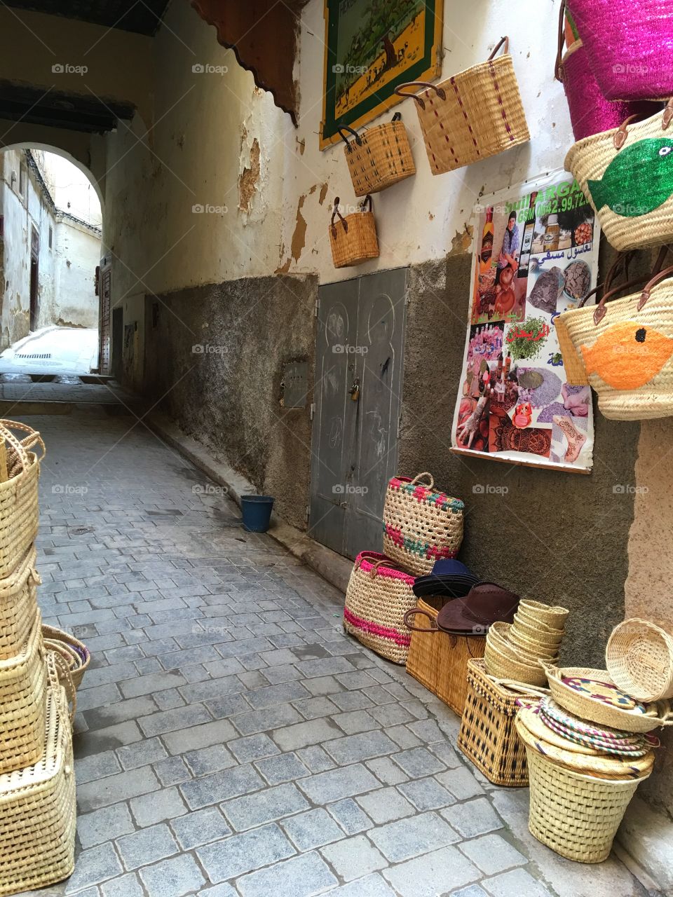 No Person, Basket, Container, Traditional, Street
