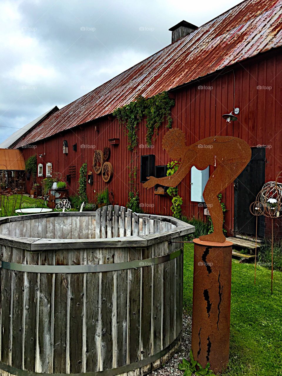 Garden signs in rusty metal! 