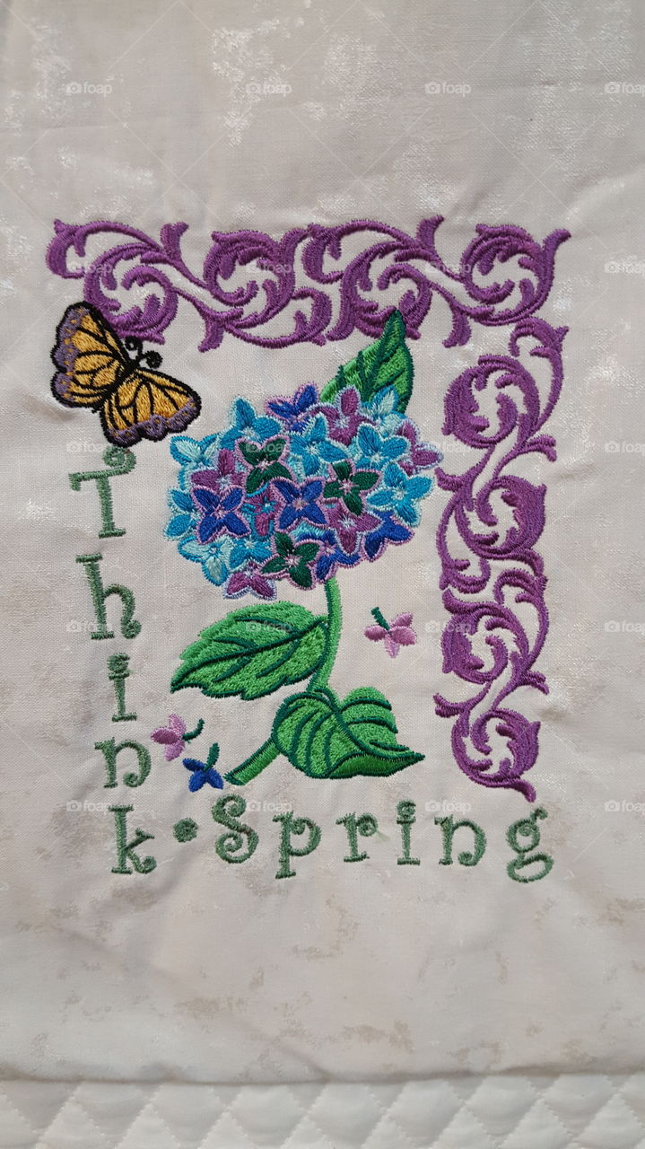 embossed wall hanging