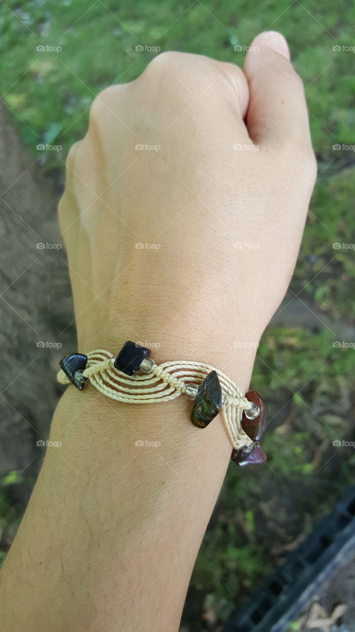 Handmade cord bracelet