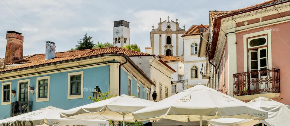 Assorted building of Miranda do Corvo, Portugal 