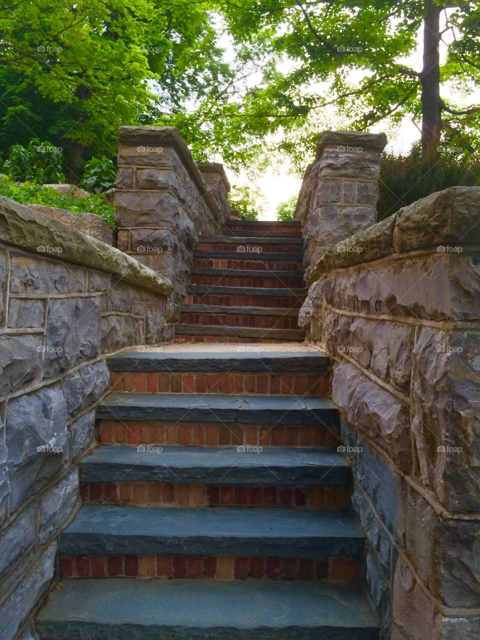 Outdoor Stairs. Outdoor stone stairs in Blairstown, NJ