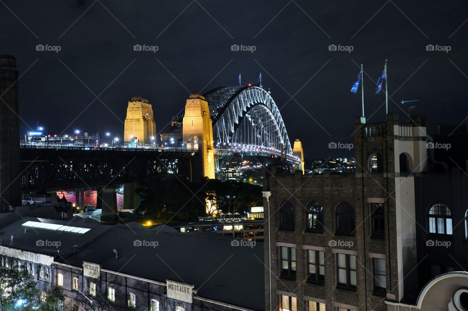 Capturing the lights of Sydney and the beautiful harbour bridge