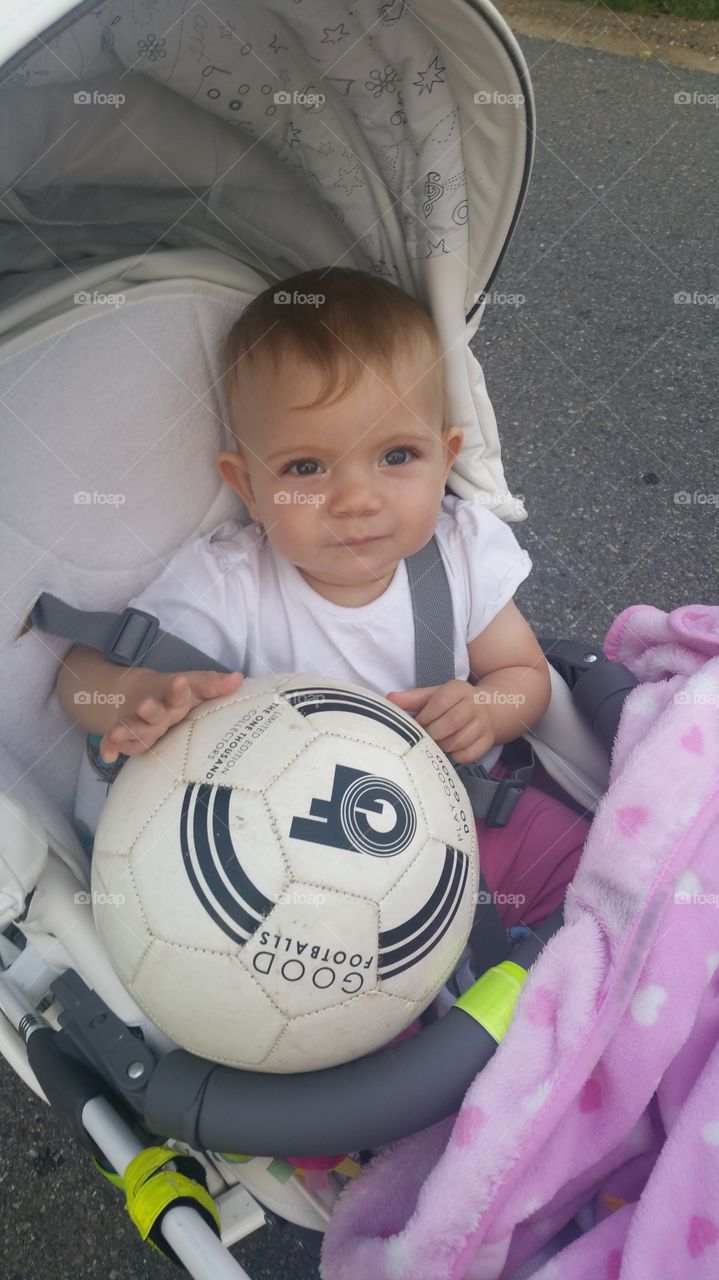 baby with ball