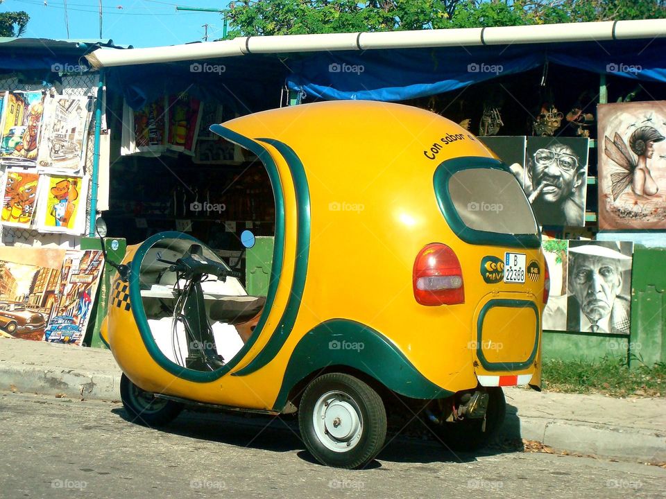 This is one of the first vehicles that emerged in Havana Cuba