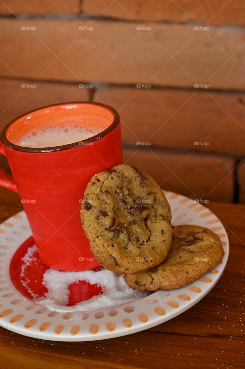 Cookie and milk