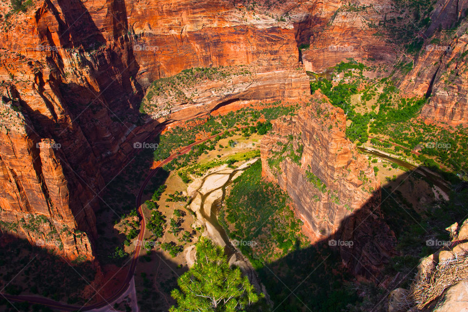 red outdoor mountain view by lorcel