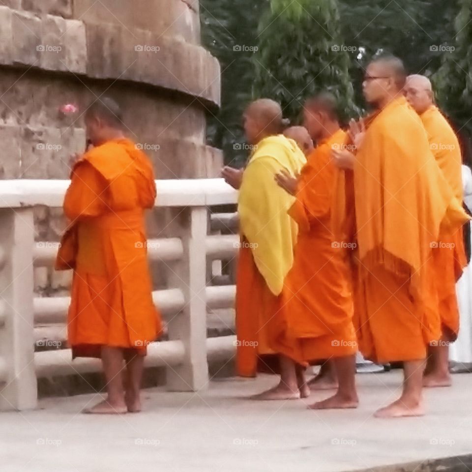 The monks at Sarnath
