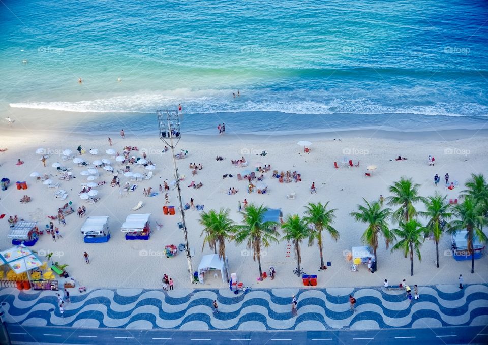 View of Copacabana beach