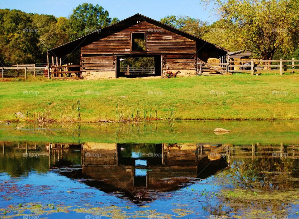 Barn and barn reflection 