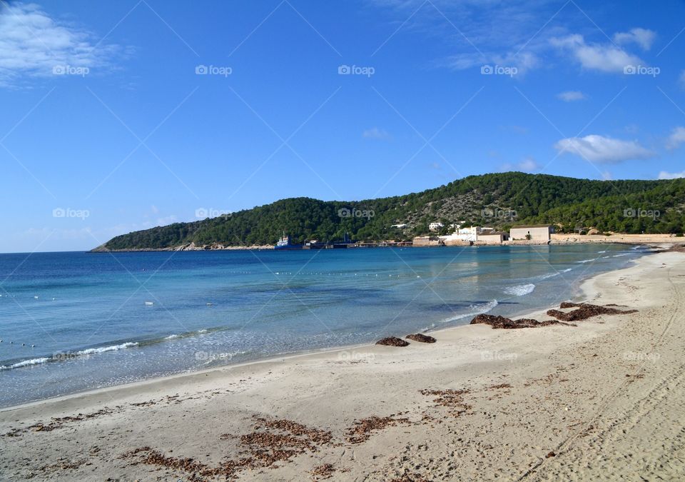 Ses Salines beach in Ibiza, Spain