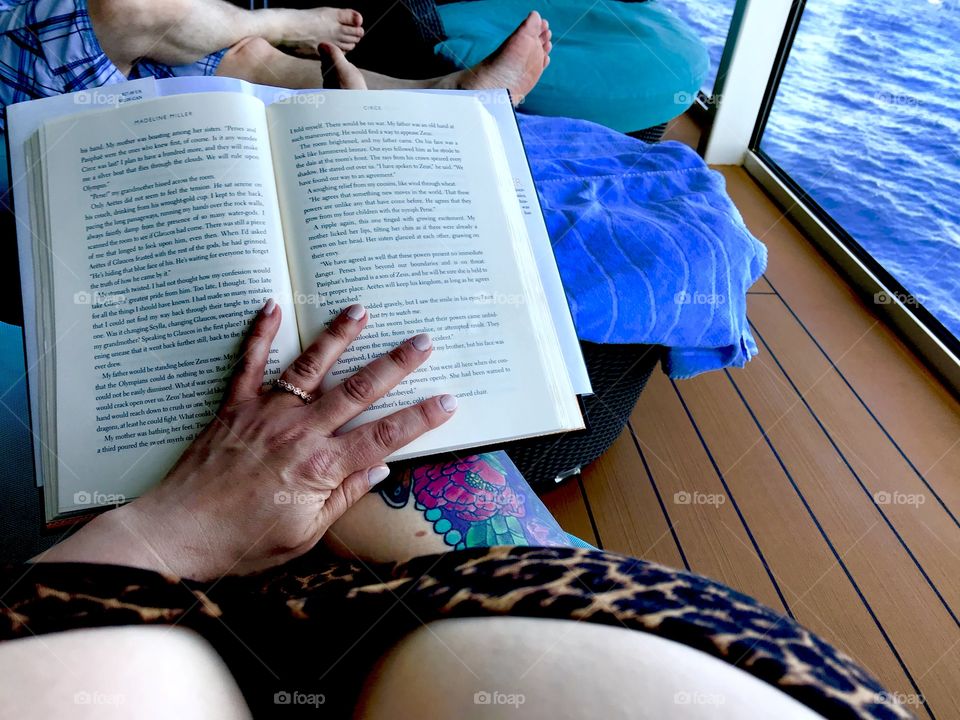 Cruise lady lounging