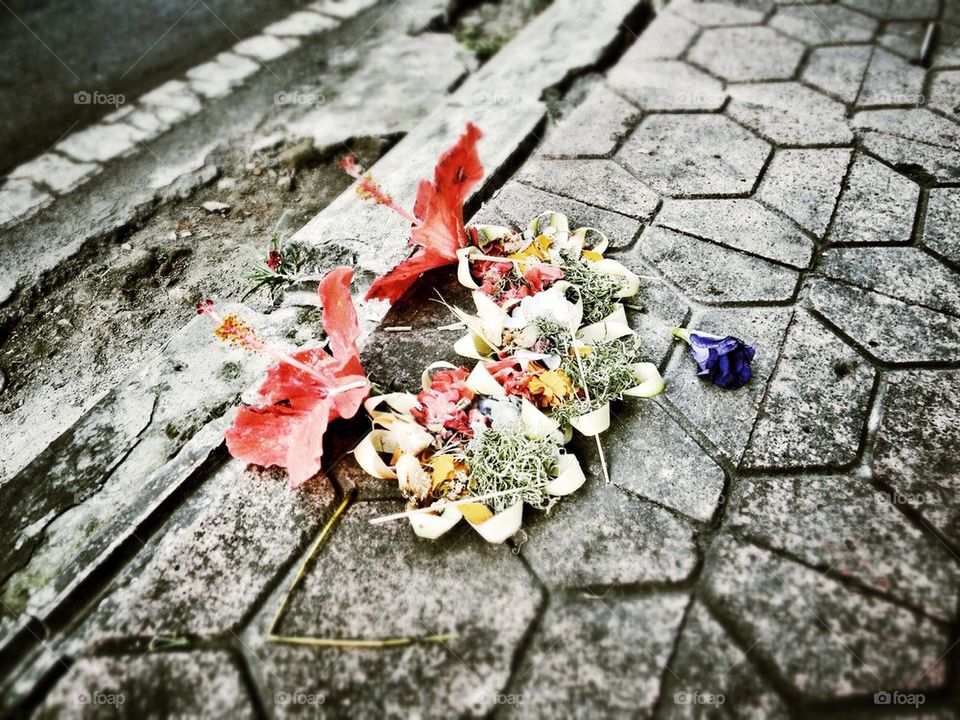 Offerings in Bali