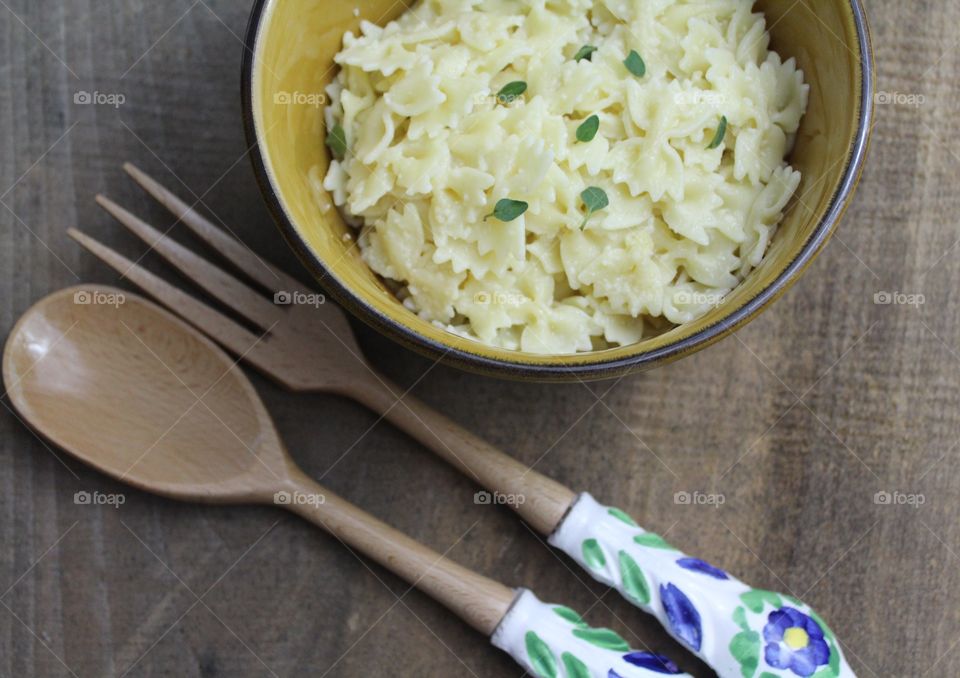 Pasta with Parmesan and butter