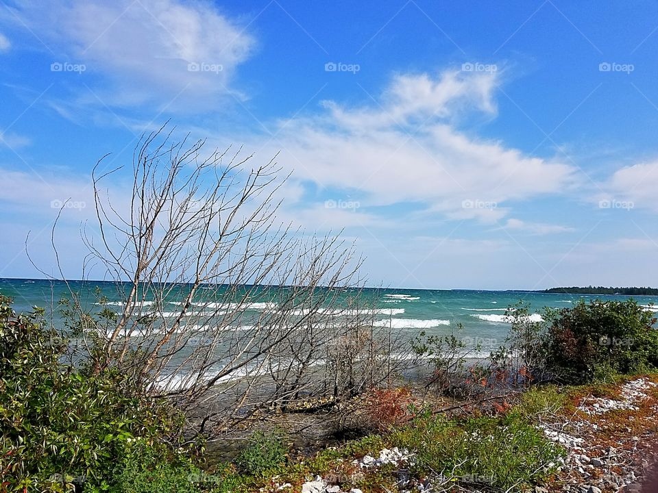 Lake Huron in Alpena, Michigan