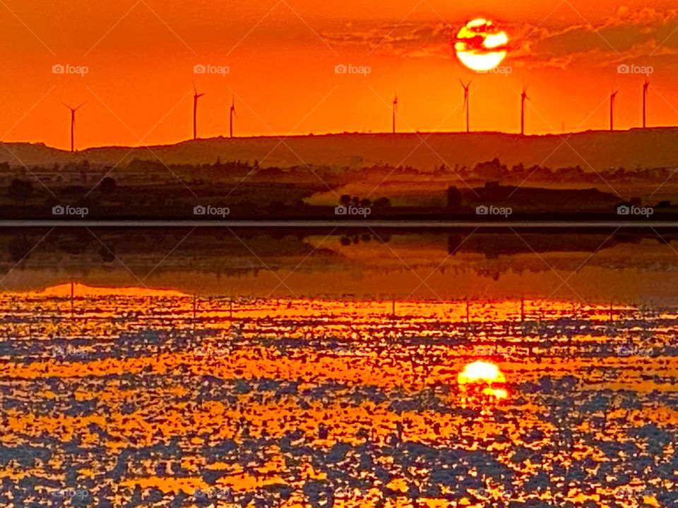 Salt Lake Larnaca Cyprus 27 October 2020