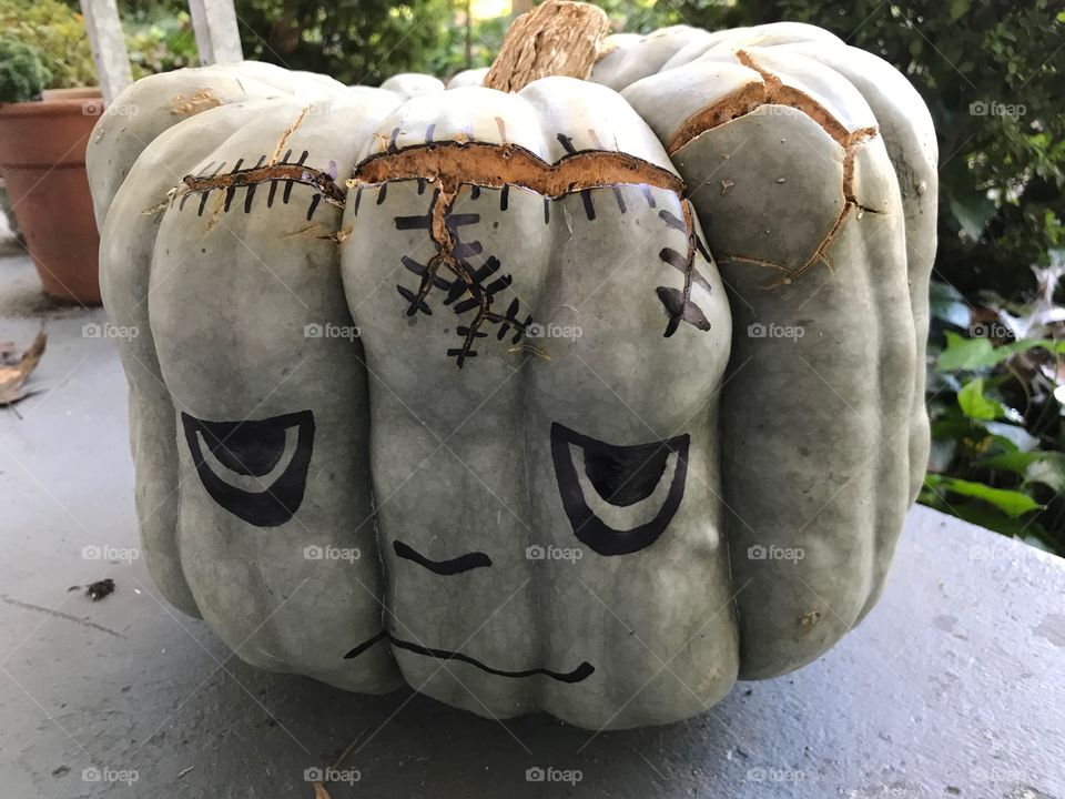 Frankenstein pumpkin 