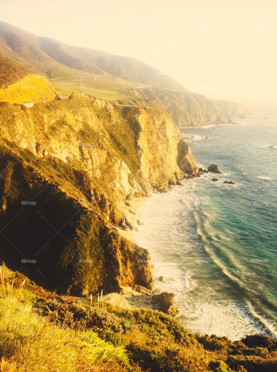 The coastline of Big Sur, California.