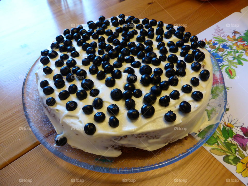 blueberry cake