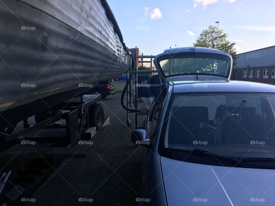 Transfer diesel from boat to car