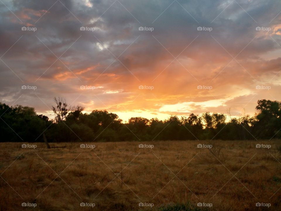 Valley sunset