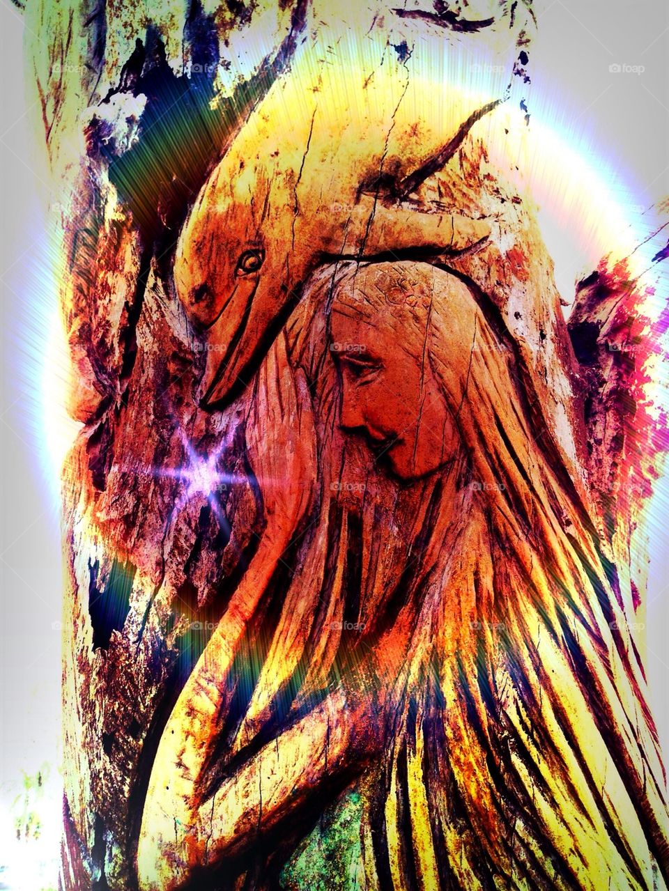 Beautiful tree carving