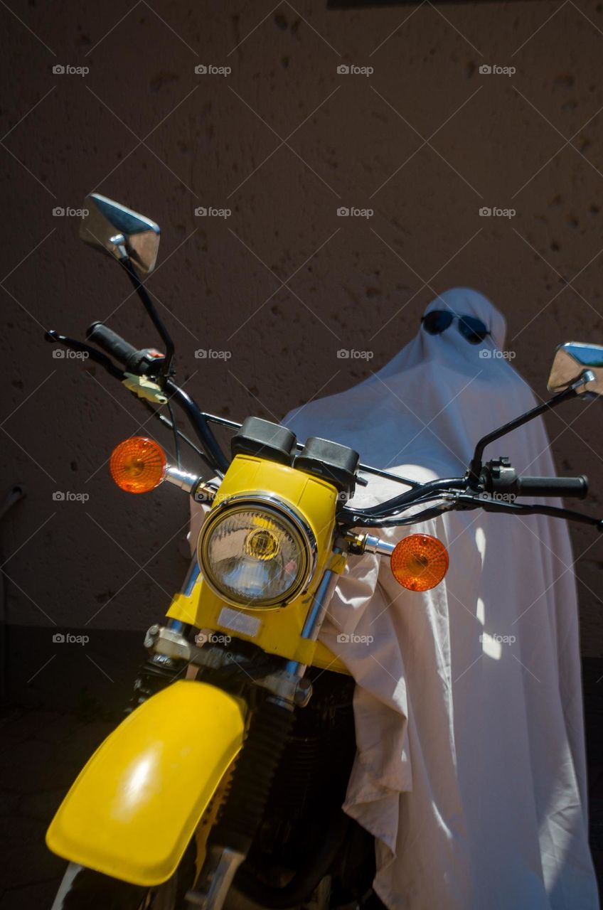 Ghost on a Motorcycle