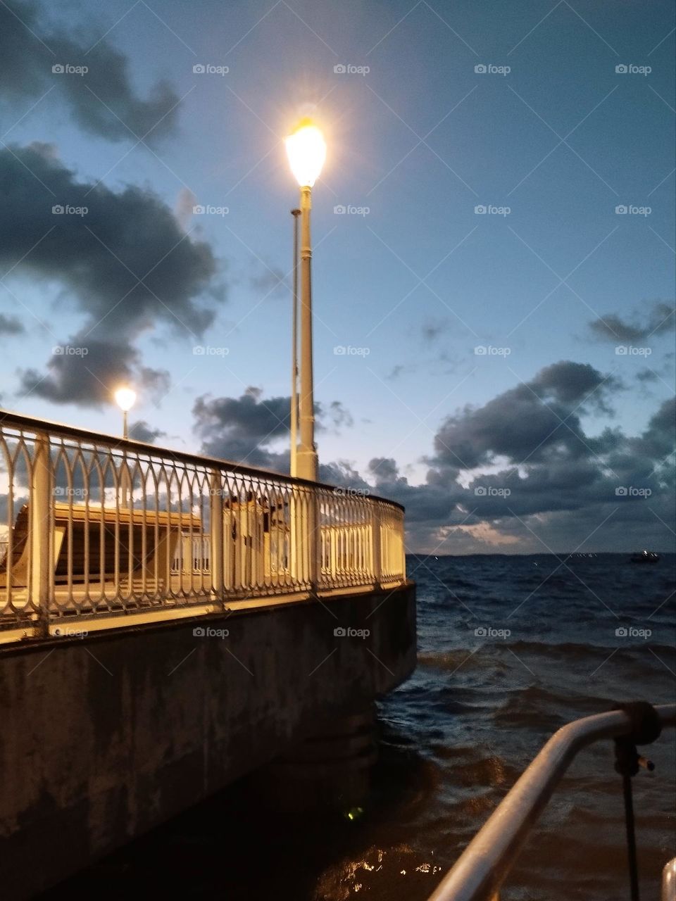 Summer night by the see