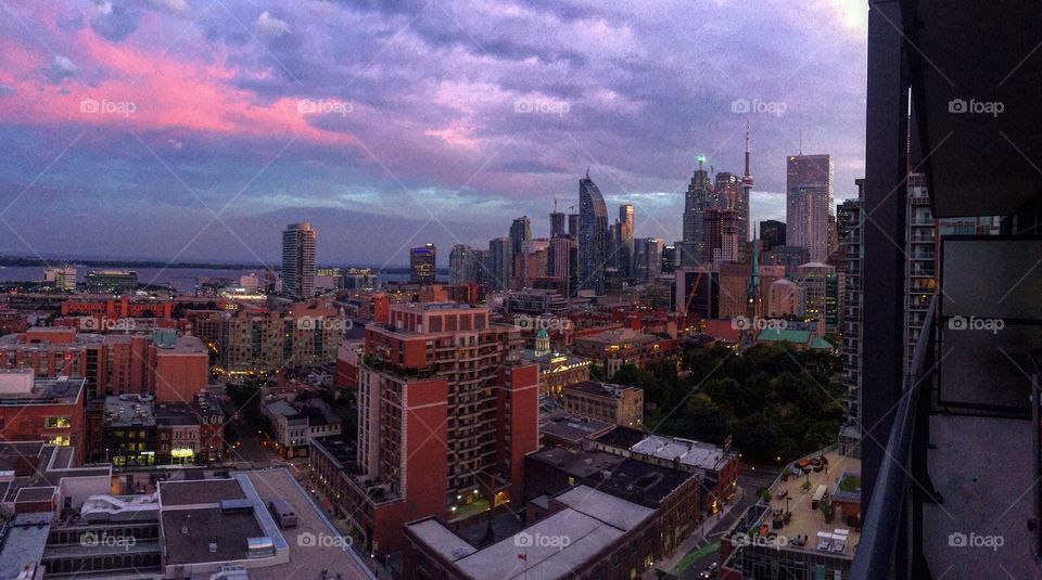 Toronto sunset 