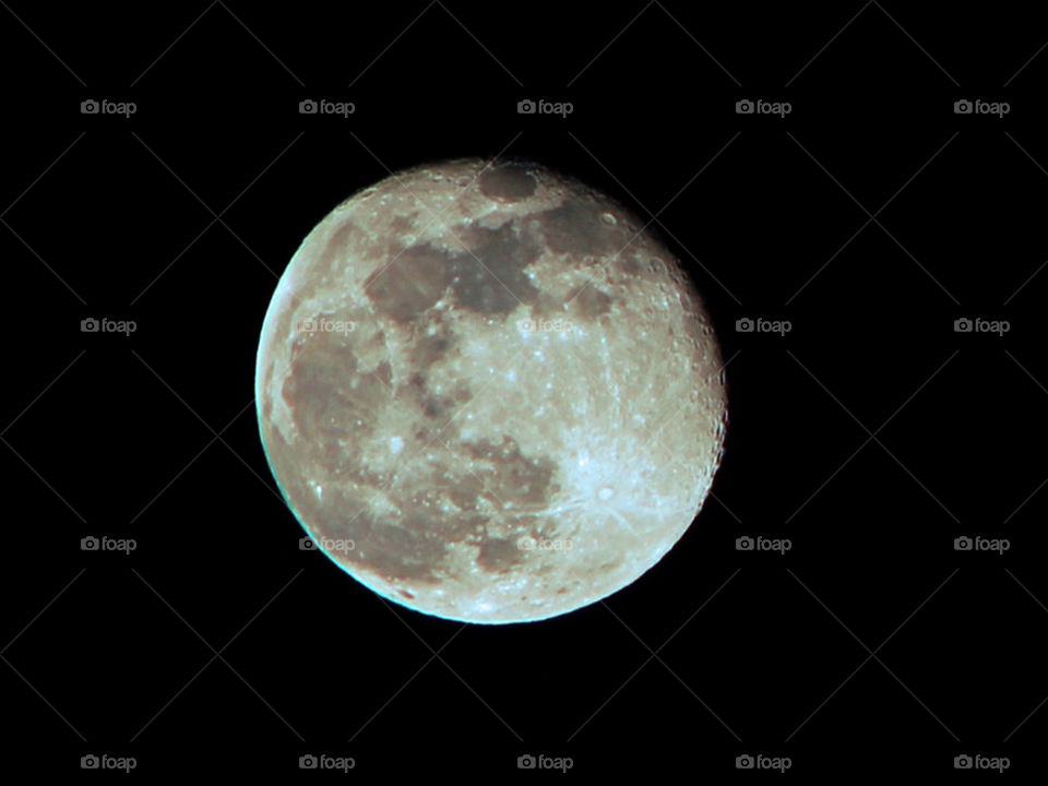 Picture of a just past full moon. It was my very first set of moon pics with clarity & detail that I have ever managed to capture. This version I only slightly adjusted the contrast to capture some depth to the craters, otherwise it is au naturel! 🌝