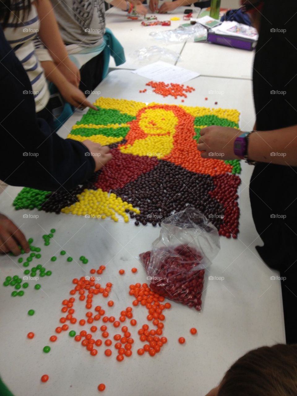 Mona Lisa in Skittles