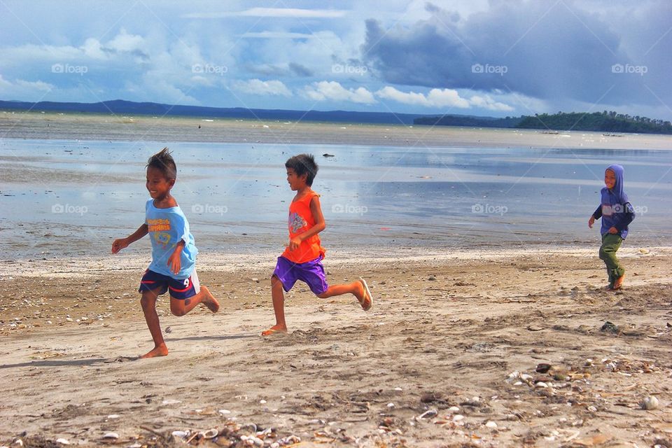 Fun run by the beach