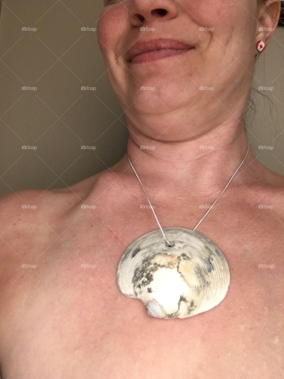 Shell necklace using a shell from Costa Rica 