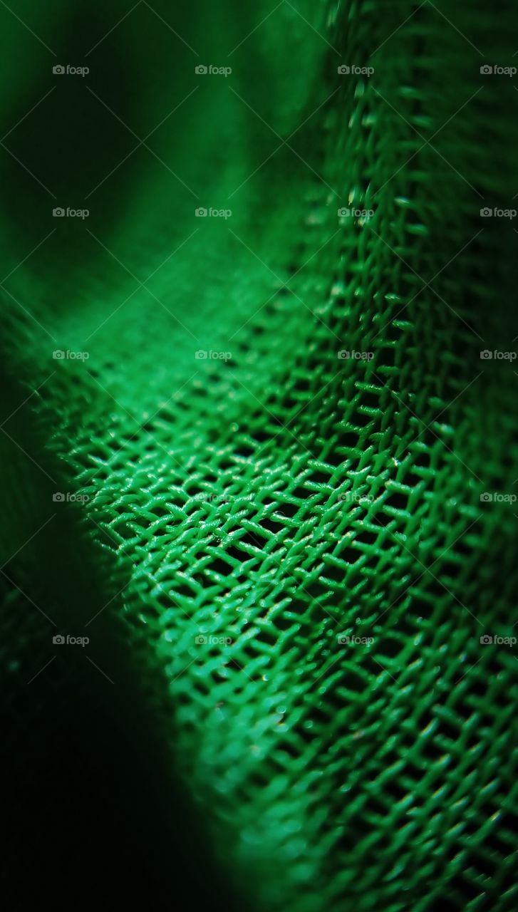 GREEN FABRIC TEXTURE
