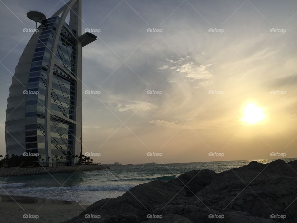 Sunset in Dubai 