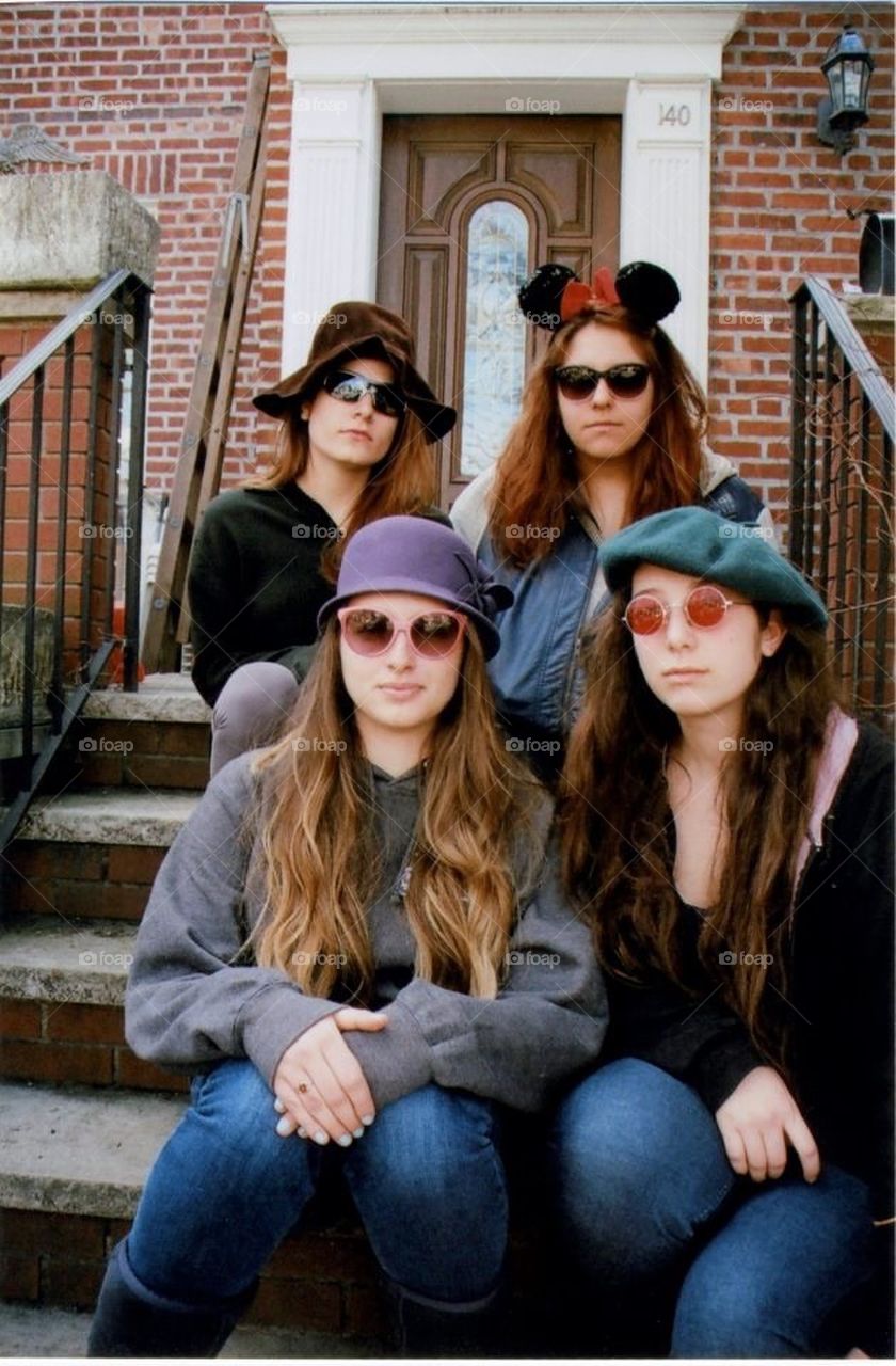 Girls in hats