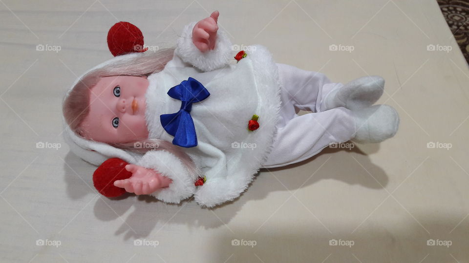 Winter, Child, Christmas, Toy, One