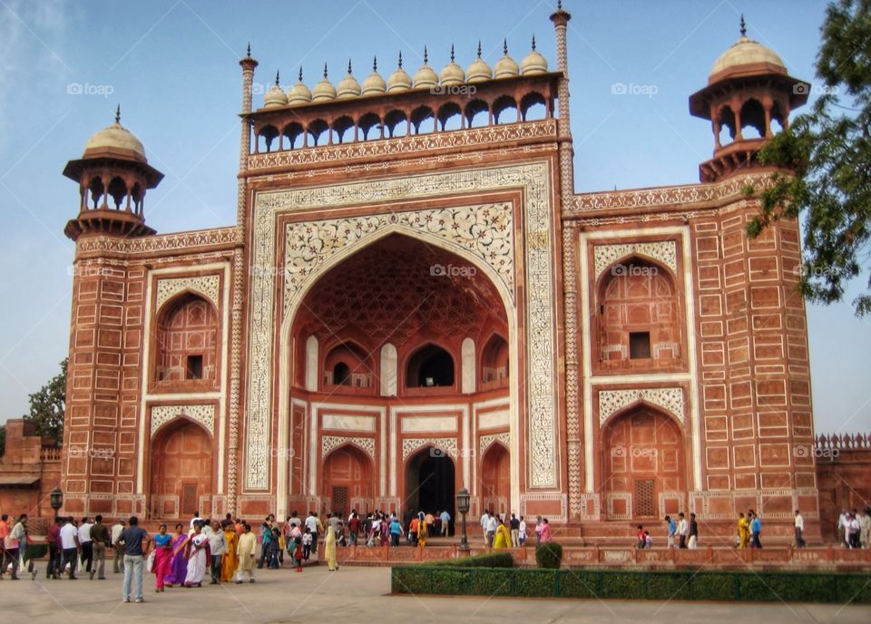 Akbar's Tomb, Sikandara. Tomb of the Mughal Emperor Akbar in Agra, India