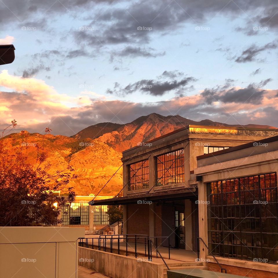 Autumn evening in Ogden, Utah