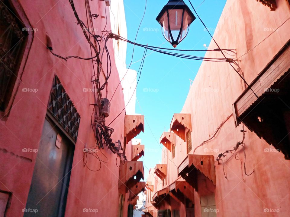 The beautiful alleys in morocco