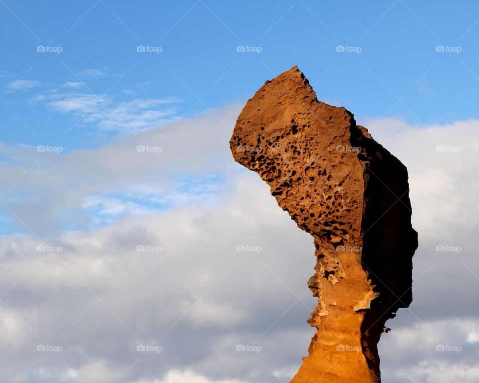 sky face head rock by mathsonlee