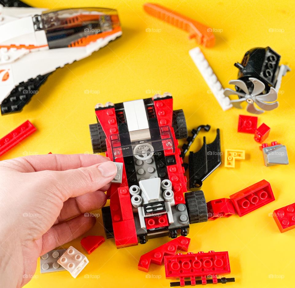 Building legos is a great way to play while using your brain to make a creative reality. 