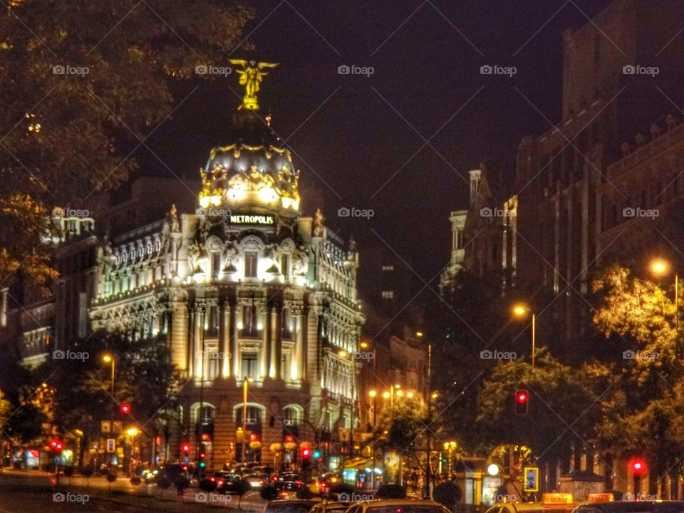 Nighttime Madrid