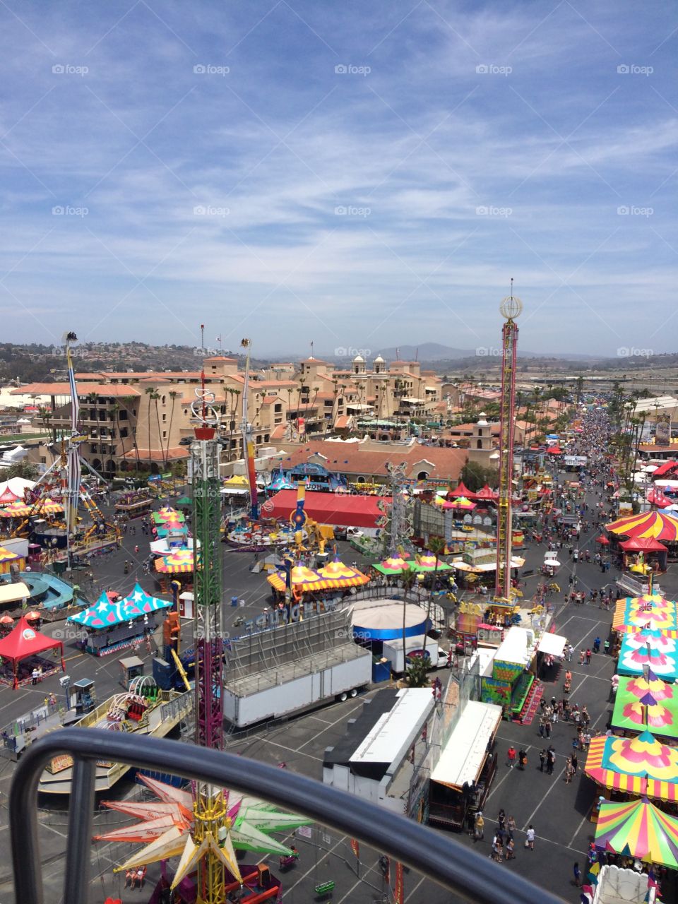 Del Mar Fair 2014. View from the ferris wheel 