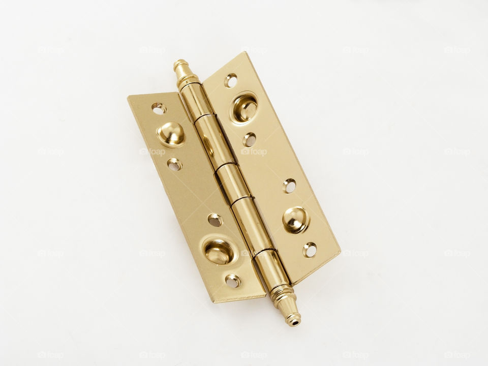 Hinge on white background