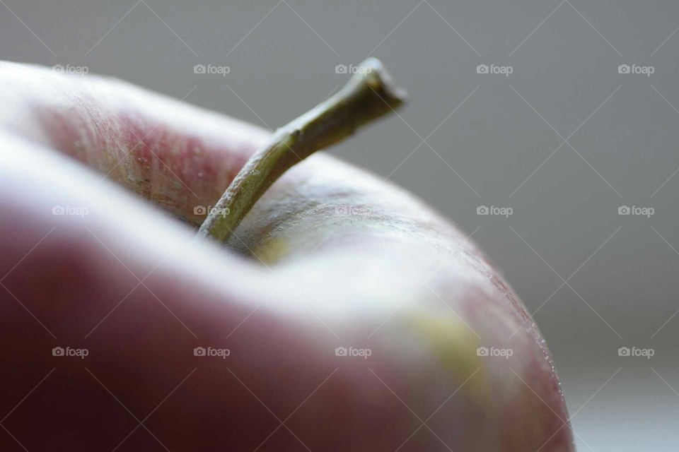 Extreme close-up of a apple