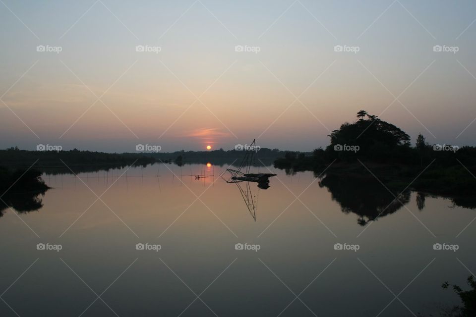 Sunset in the Countryside Thailand 